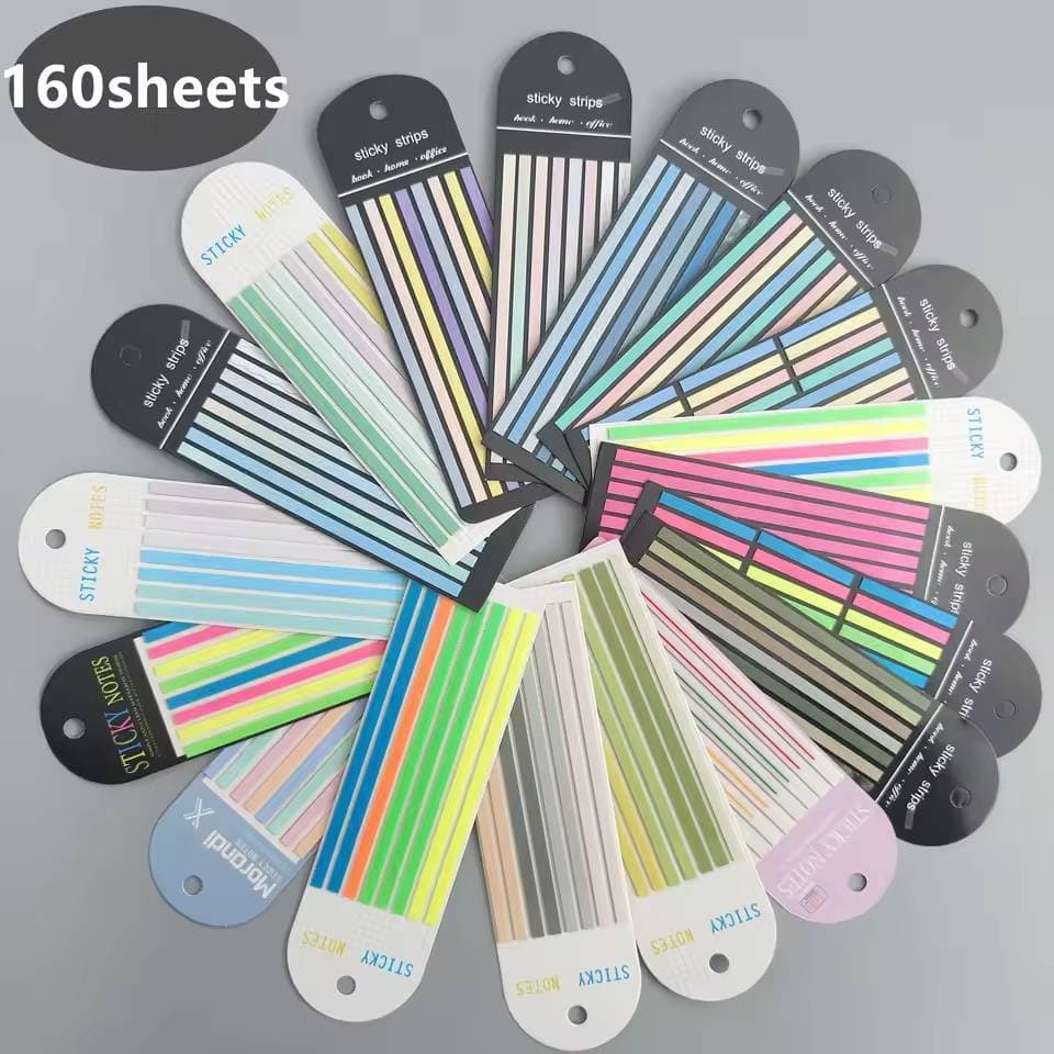 160Pcs Adesivos Transparentes BookMarkers Index Tabs Bandeiras Notas Adesivas Papelaria Memo Pad Material De Escritório