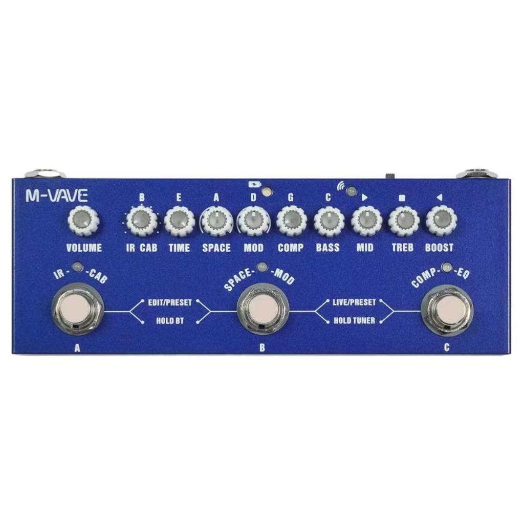 M-VAVE Cube BABY Rechargeable Multi-Effect Pedal for Electric Bass, Guitar, Recording, Audio interface, Cuvave Peda
