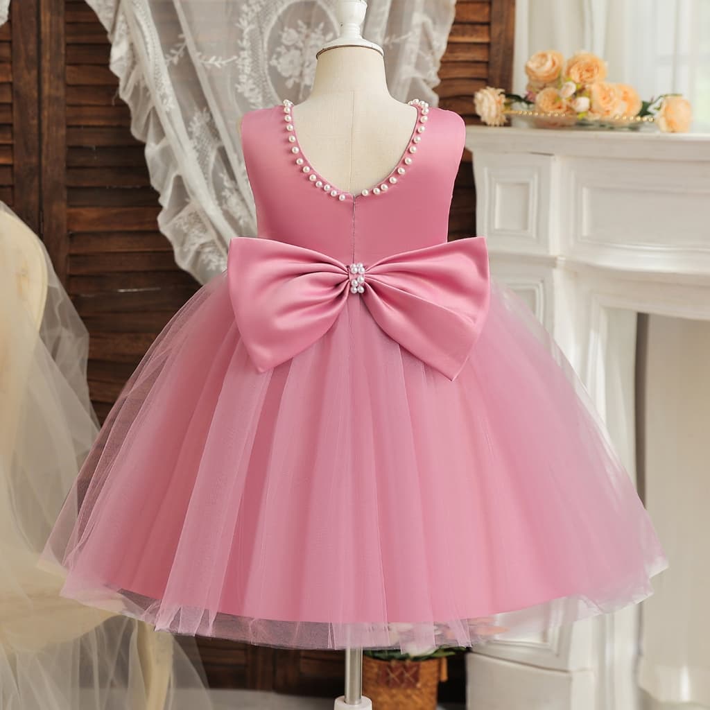 Vestido Infantil Elegante De Princesa Com Tule Para Verão Festa De Aniversário Casamento Baile