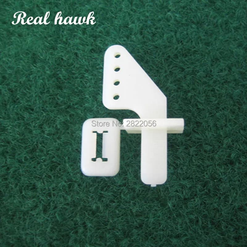 20 Braços de Servo Nylon Real Hawk 21x11mm 4 Furos - Peças para Aeromodelo RC Montagem DIY