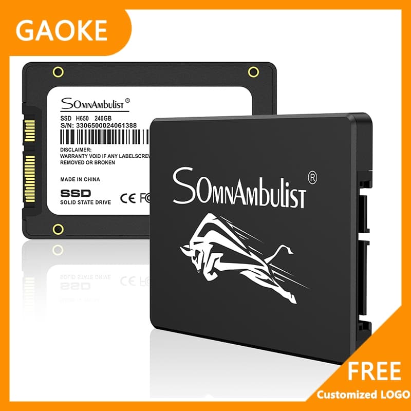SSD SATA III de alta velocidade, Laptop embutido de 2.5 polegadas, 120-480 GB