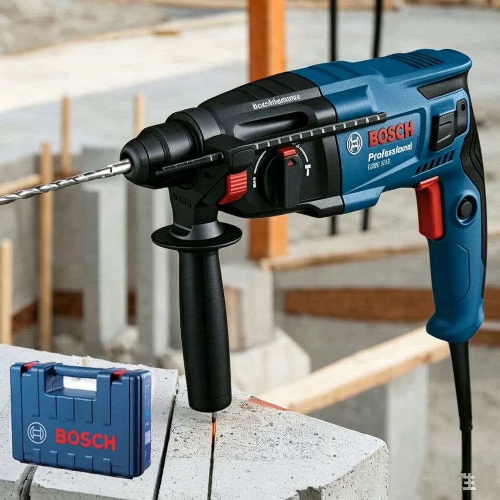 Quebrando 1600W Martelo Rotativo Furadeira de Impacto Broca de Parafuso Elétrico-Bosch