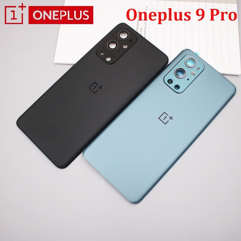 Oneplus 9 Pro Capa Traseira Da Bateria Para 1 + 9Pro Vidro Traseiro Habitação Com Lente Moldura Câmera Le21 LE2125 LE212