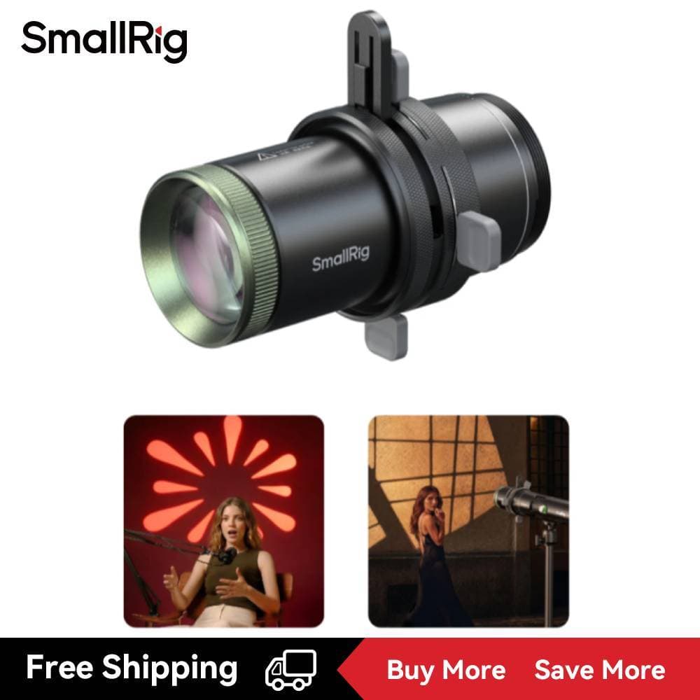 Refletor De Ar SmallRig SP Para RF 20C E 10C , Brilho 4x , Feixe De 36 Graus , 10 Gobos , Foco , Magnético 6376