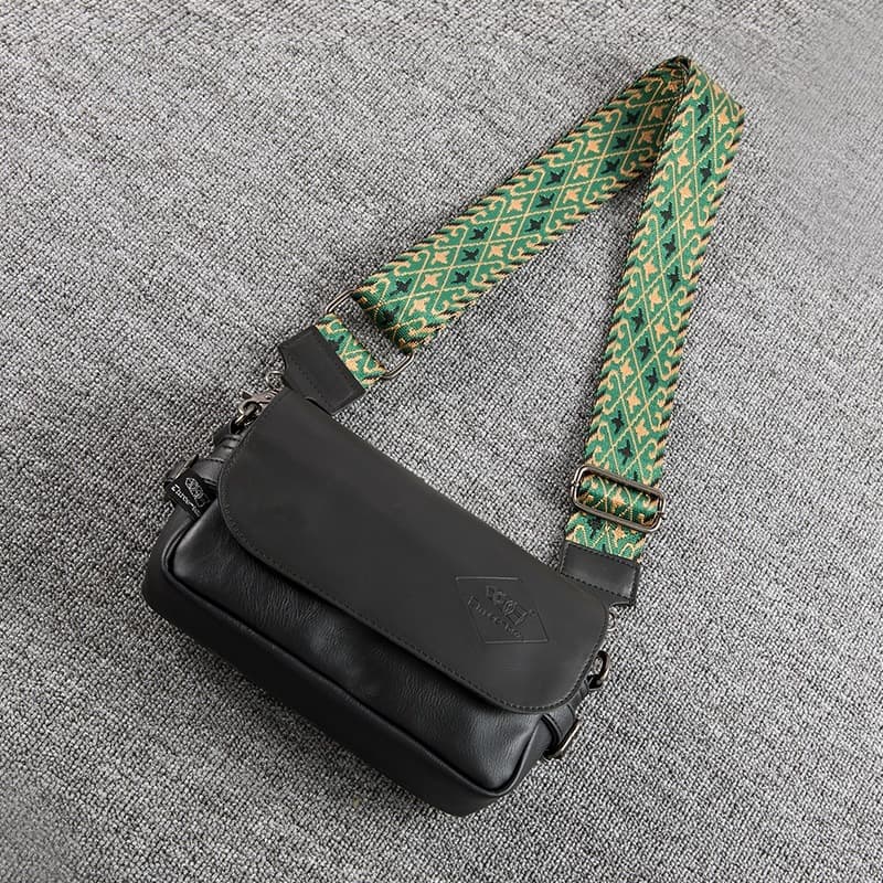 Retro Homem Saco Moda Masculina Crossbody Sacos De Couro Ombro Unisex Mensageiro