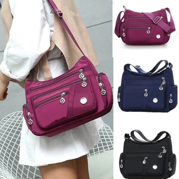 Bolsa Feminina Transversal Impermeável Nylon Tiracolo Boa Qualidade Compacto