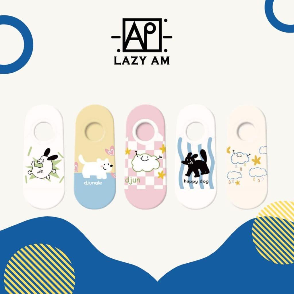 LAZYAM Meia Sapatilha Cão Nuvem Algodão Macio Antiderrapante Invisível Tornozelo