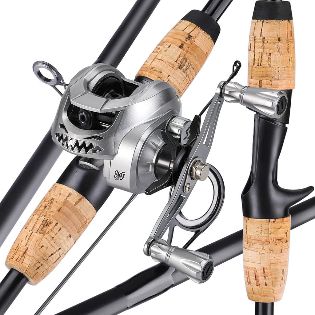 Sougayilang Conjunto De Vara De Pesca 1.8m Com Relação De Engrenagem 7.2 : 1 Carretel E Combinação De