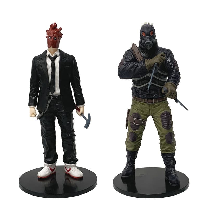 Dorohedoro Caiman e Shin Figura 20cm PVC Figura de Ação Modelo Anime Colecionável Presente