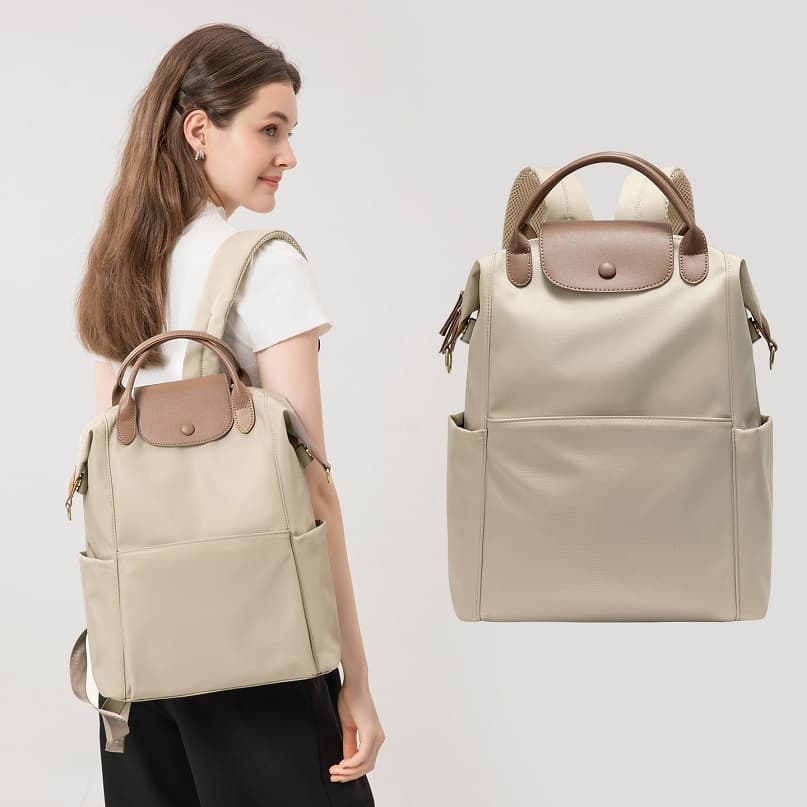 Mochilas Femininas De Nylon Para Laptop , Bolsa Escolar Leve Meninas , Grande Capacidade , Bolsas De Viagem Negócios