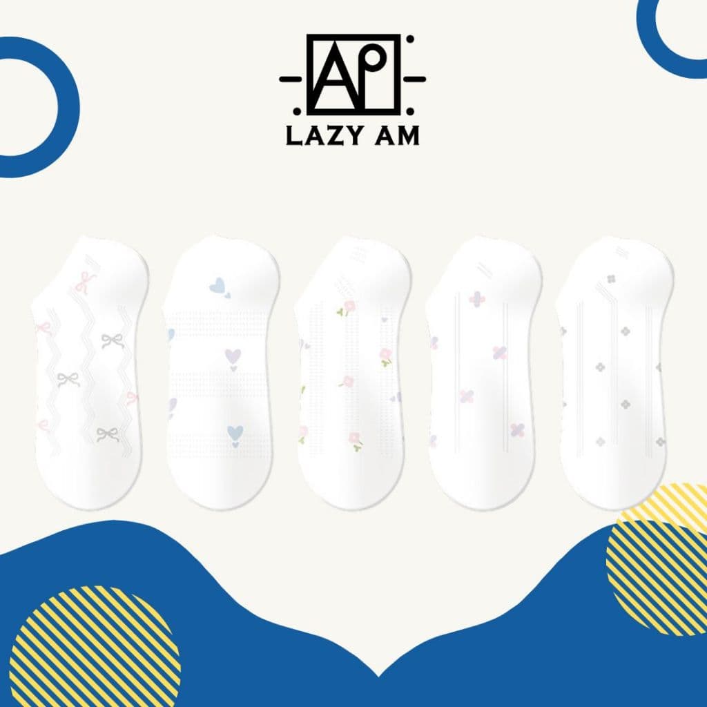 LAZYAM Meia Invisível Tule Floral Coração Leve Transparente Respirável Verão Tornozelo