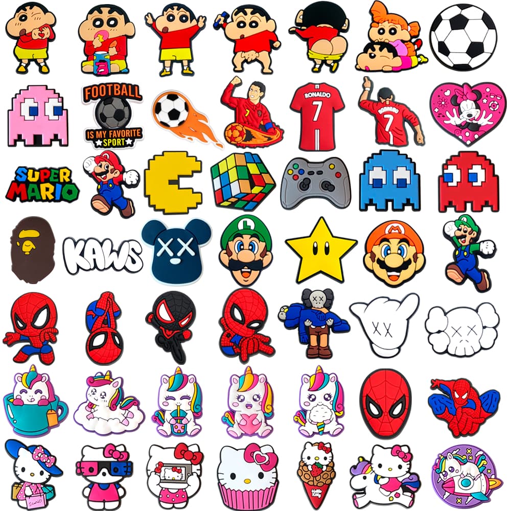 MEIDJ , Amuletos De Sapato , 49 Peças De Tamancos De Personagens De anime Fofos De Desenho Animado , Acessórios Decorati