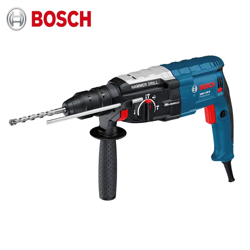Martelete, Rompedor  Furadeira de Impacto Bosch GBH2-28D Profissional Kit Profissionais Para Construção e Reparos
