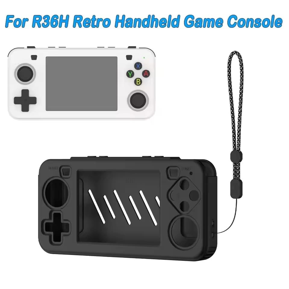 Capa Protetora De Silicone Anti-Risco Substituição Caso Console De Jogo À Prova De Choque Para R36H Retro Portátil