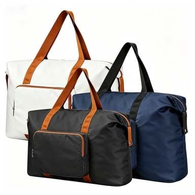 Bolsa De Viagem Dobrável 60L – Mochila De Poliéster Resistente À Água E A Rasgos , Bagagem De Grande Capacidade . Perfei