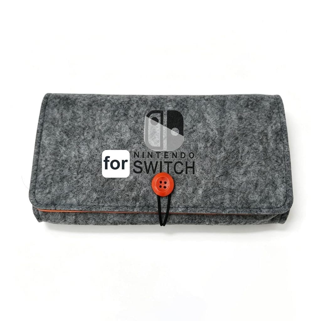 Saco de armazenamento de feltro, adequado para Nintendo Switch 2 pares de bolsa de viagem portátil aberta, Material de f