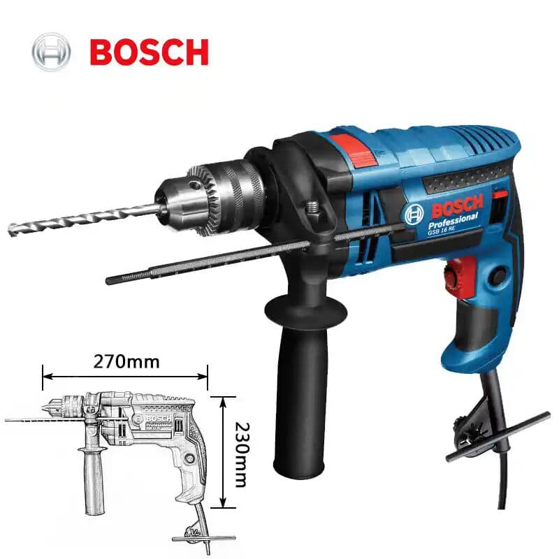 Furadeira de Impacto Elétrica Bosch GSB 16RE Para Madeira e Metal Com Limitador de Profundidade  220V