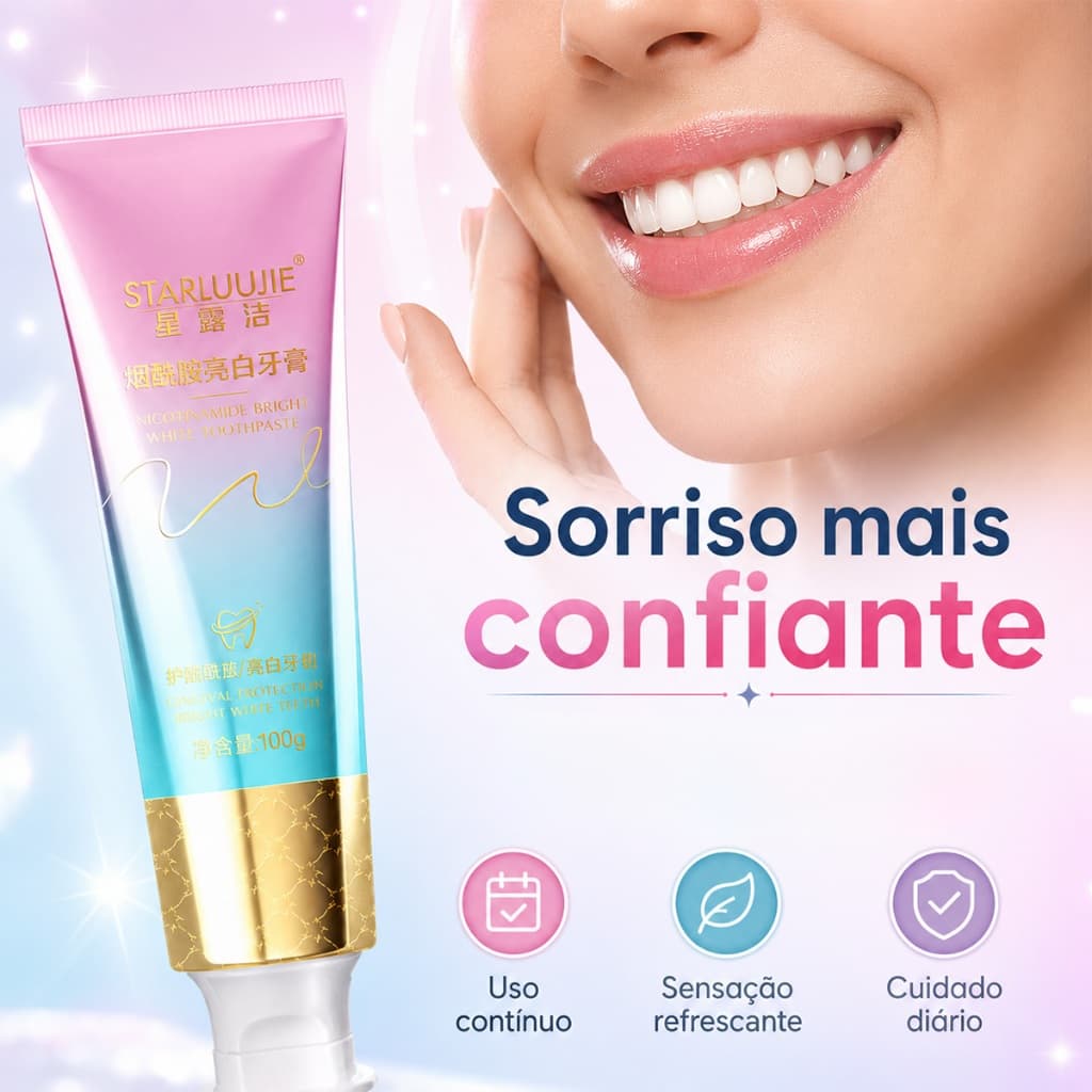 Pasta De Dente Limpa De Longa Duração , Cuidados Bucais Diários – Reduz O Fixação De Pigmento E Refresca A Boca