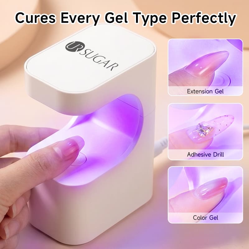 UR Açúcar USB Mini UV LED Lâmpada De Unhas Portátil Secagem Rápida Cura Gel Secador Ferramenta Manicure 12W
