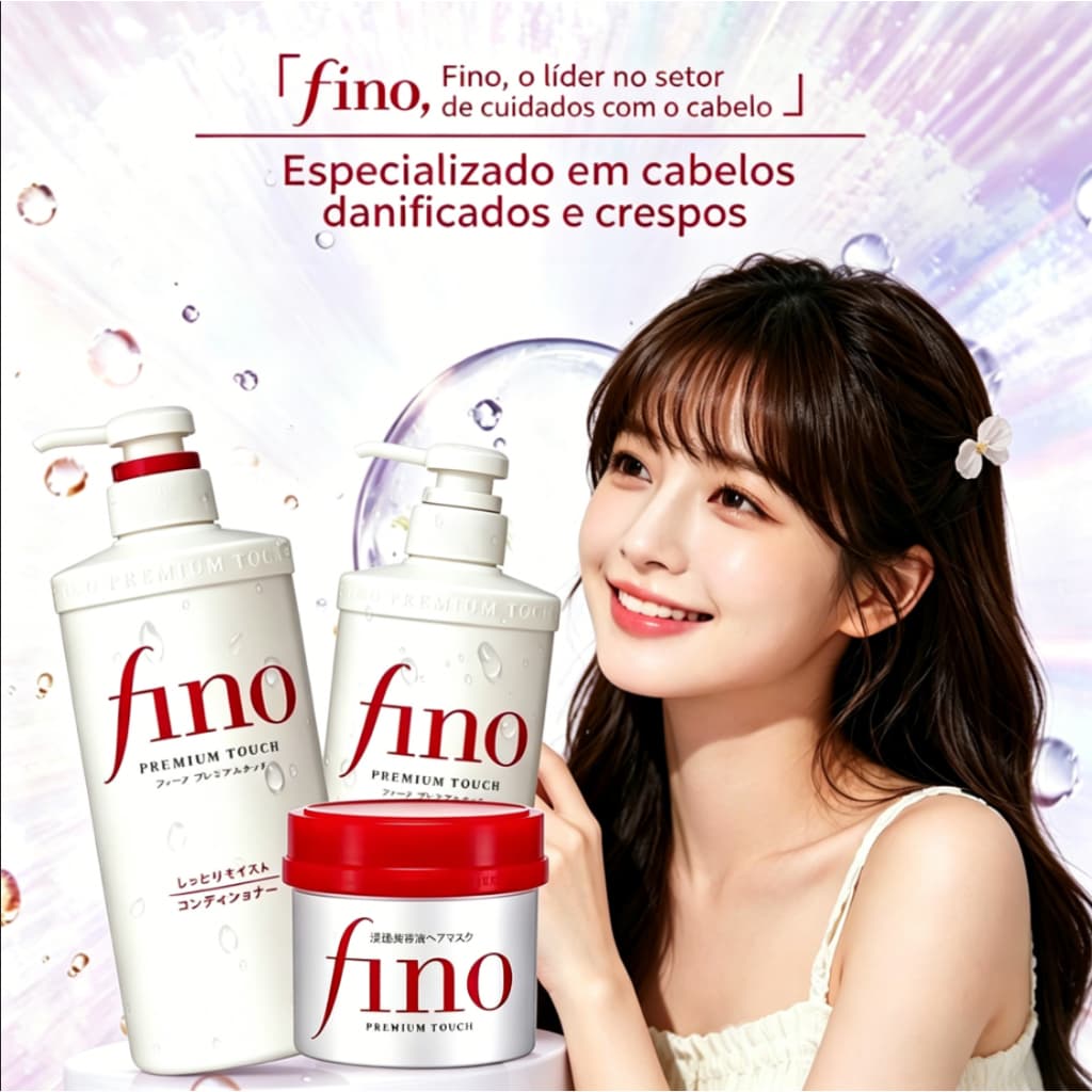 Japão Fino Shampoo Concentrado Condicionador 550ml Controle de Óleo Suavizante Fofo Melhora o Frizz Máscara de Cabelo Da
