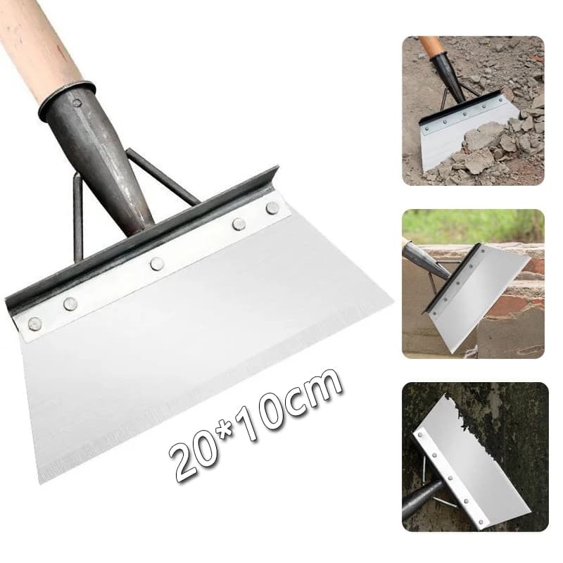 Pá de Jardim Aço Plana Multifuncional para Cavar, Plantar, Remover Pedras e Terra