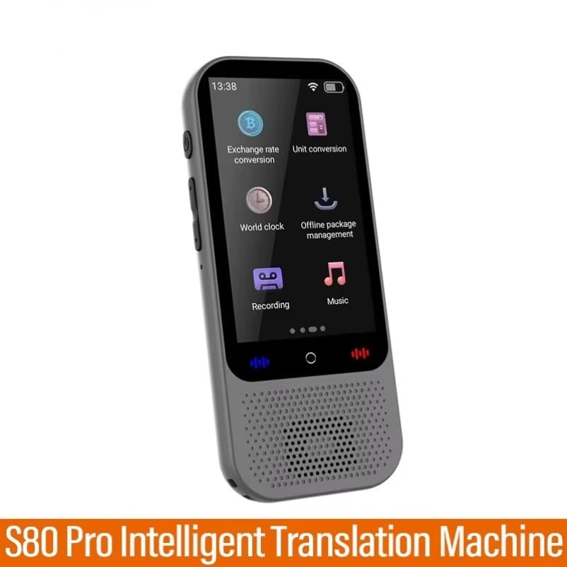 S80 Pro 138 Linguagem Máquina De Tradução Inteligente Gravação 19 Offline Chat Em Tempo Real GPT AI Voz Foto
