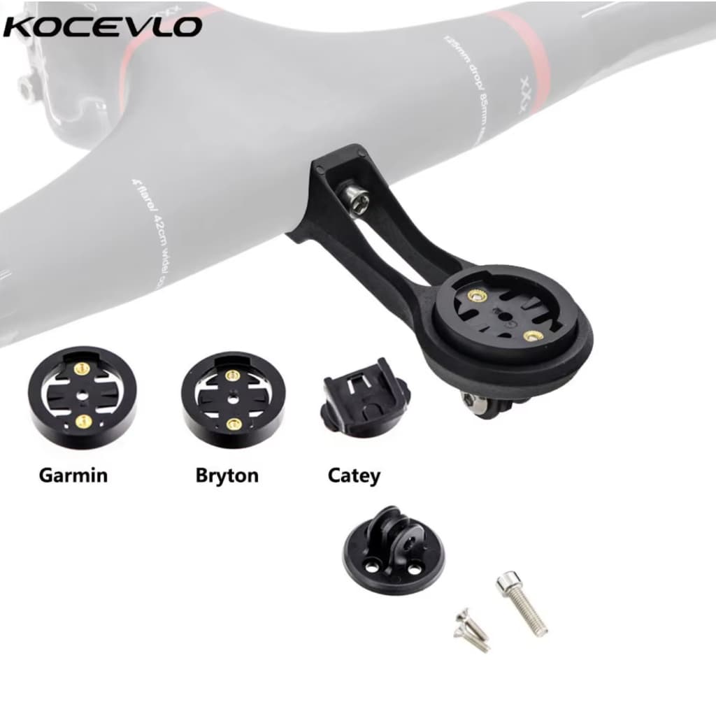 XXXBicycle Computador Suporte De Extensão Plástico Preto Para Garmin/Bryton/Catey