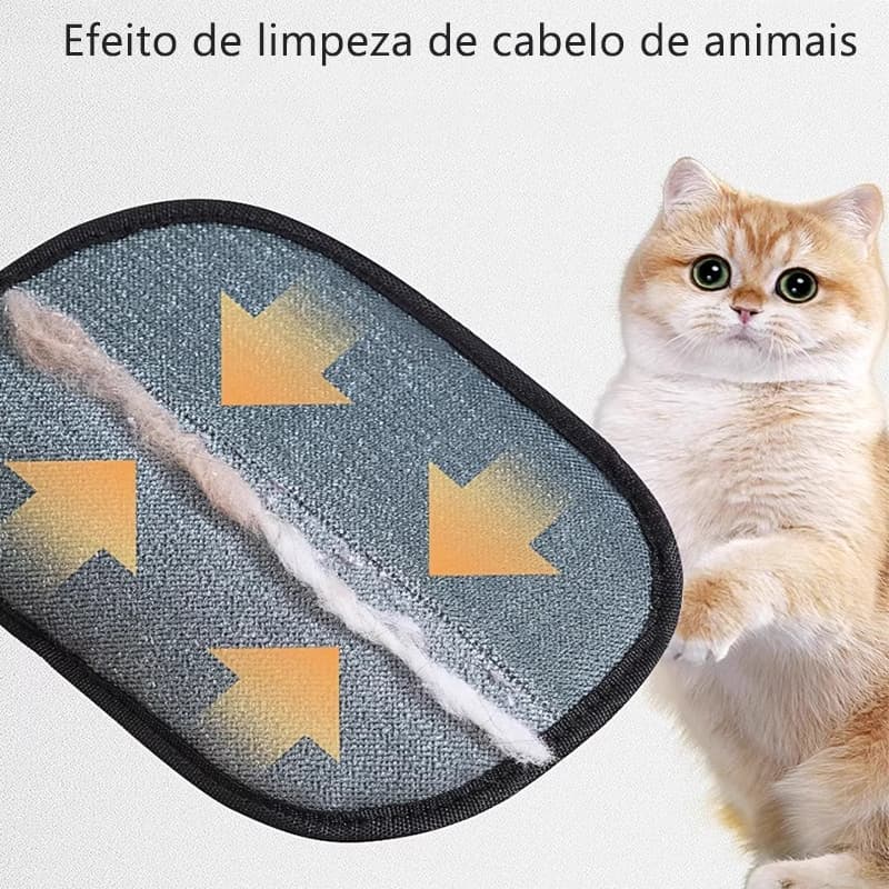 1~4 PCS luva mágica removedora de pelos pet escova dupla face adesiva limpeza roupas, sofás e camas