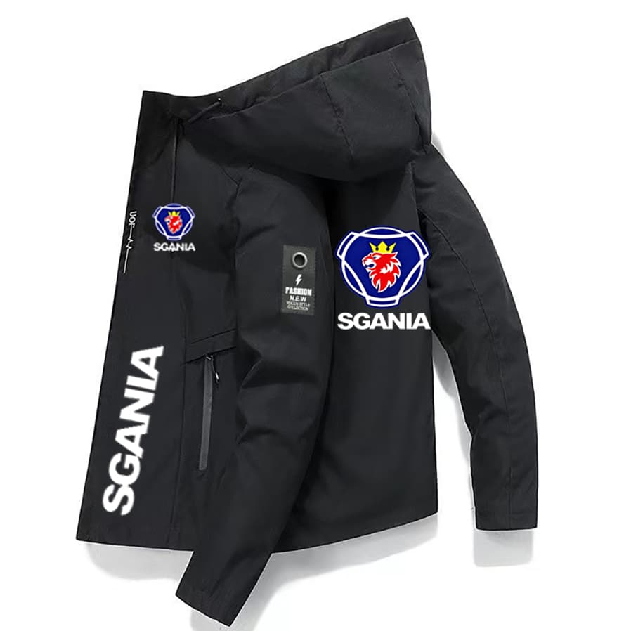 Ícone Exclusivo Marca Impressa Primavera Quente Outono Jaqueta Masculina Com Capuz De Manga Comprida