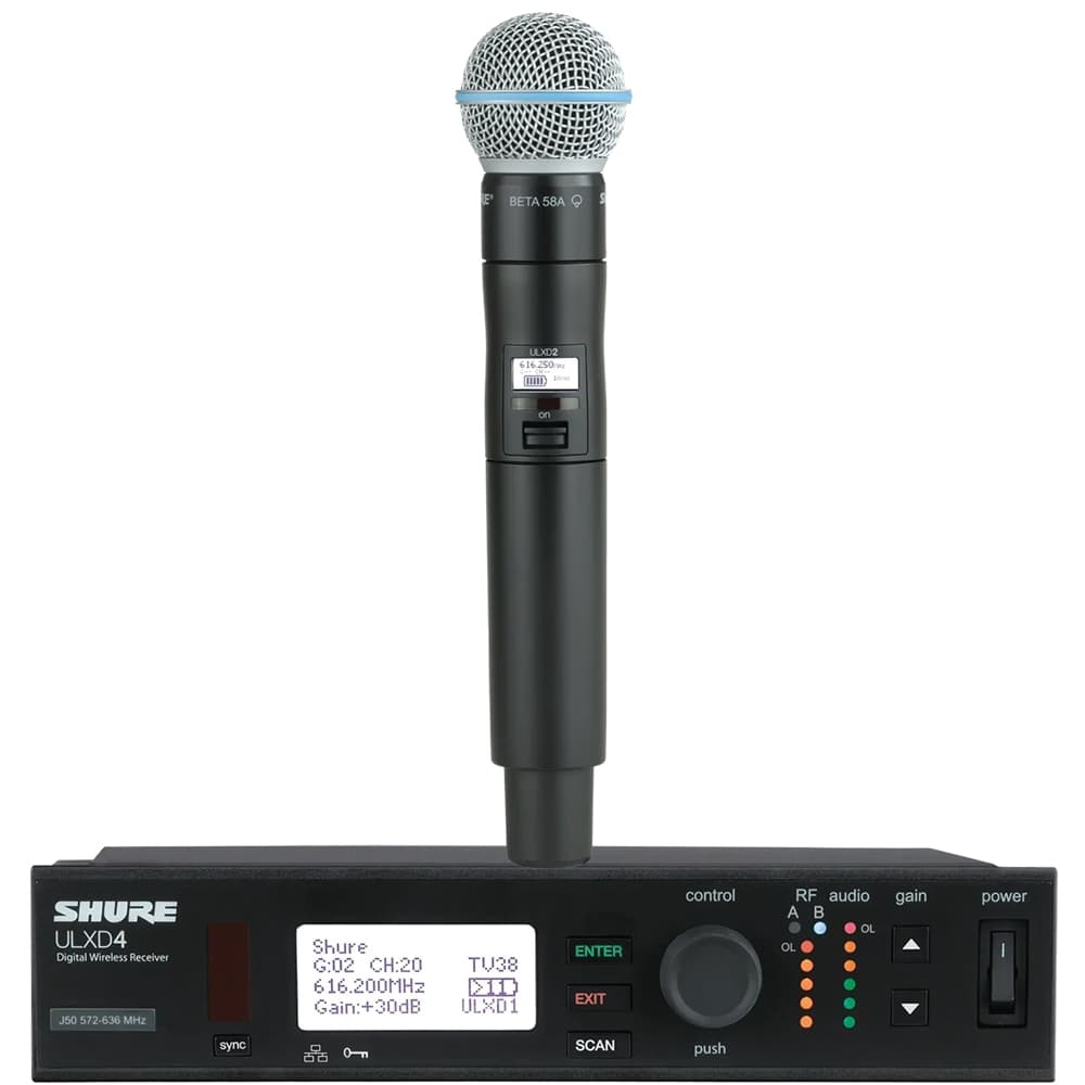 ULXD4 ULXD24 BETA58A Microfone Sem Fio De Alta Qualidade Desempenho Profissional Cantando Grande Sistema Festa Pal