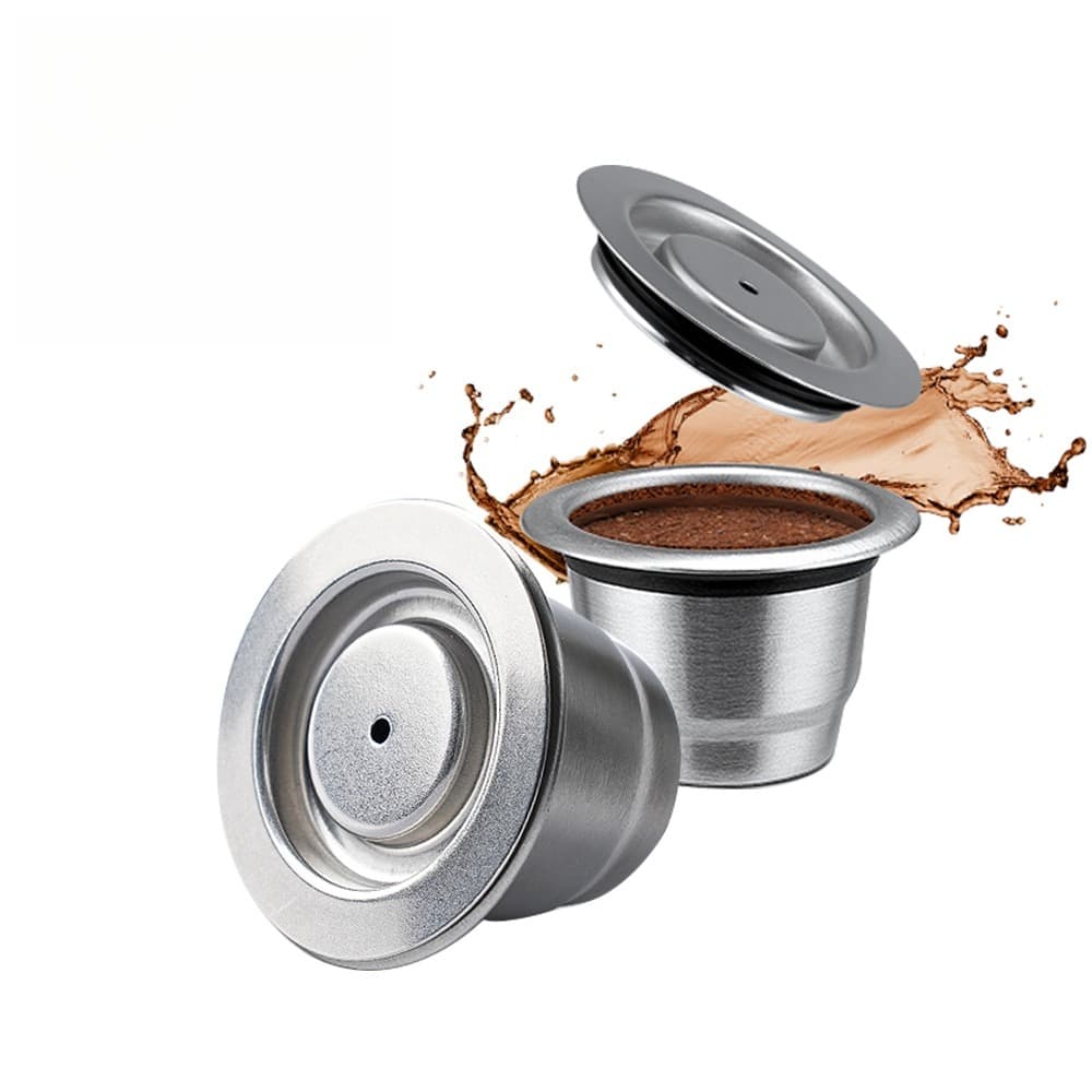 Cápsula De Café Cápsulas Reutilizáveis Para Nespresso Filtro De Aço Inoxidável Espresso Crema pod Nova Atualização Do Fa
