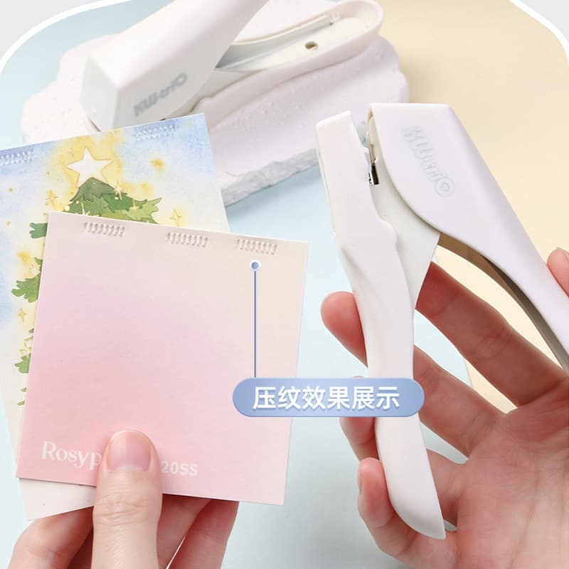 Mini Grampeador Seguro Portátil Sem Grampos , Capacidade De 4 Folhas Para Encadernação De Papel , Escritório Escolar De