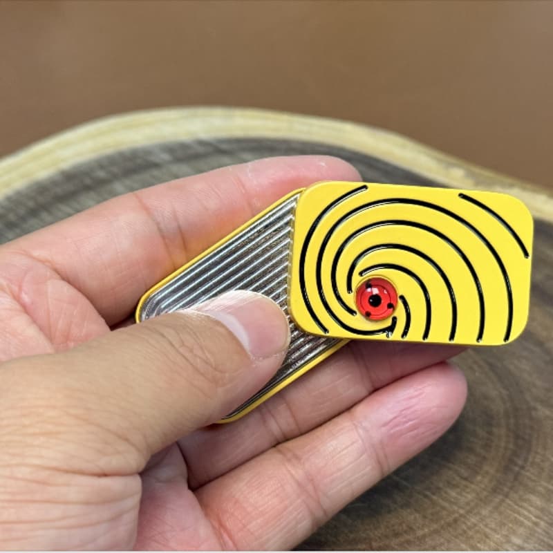 1PC EDC Sharingan Fidget Slider Caixa Cartão Magnético Alívio Do Estresse Brinquedo Anime Presente Periférico Para Adult
