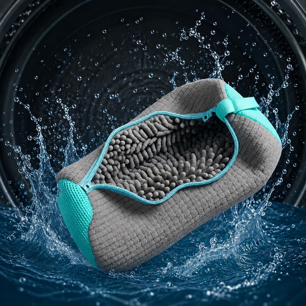 Shoe Washing Bag for Washing Machine Sneaker Cleaner Protective Laundry Mesh Bag with Zipper