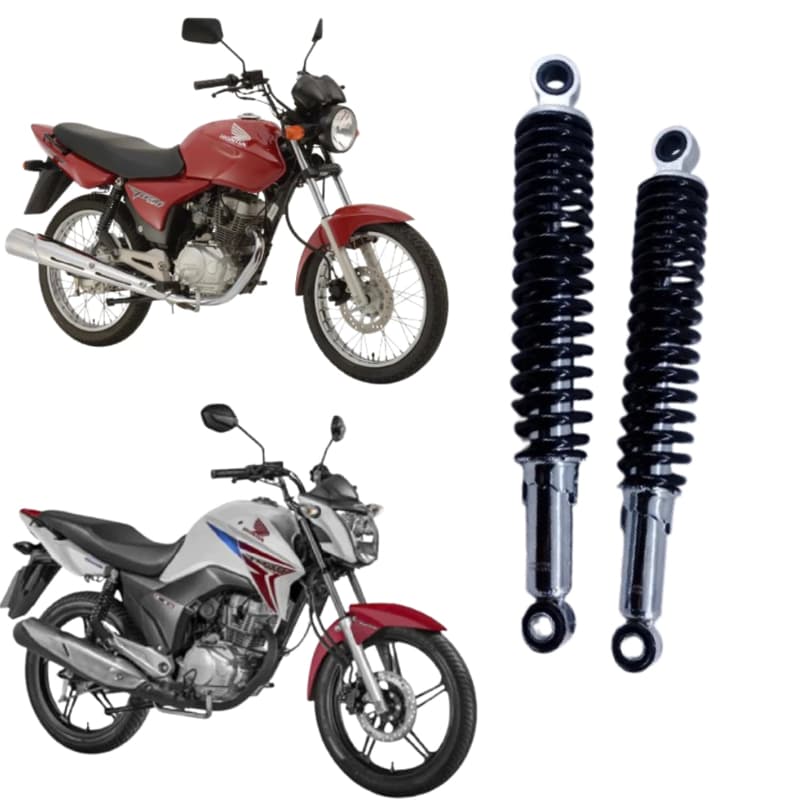 Um par de amortecedor traseiro Honda CG Titan FAN 150 2004 A 2015 Original