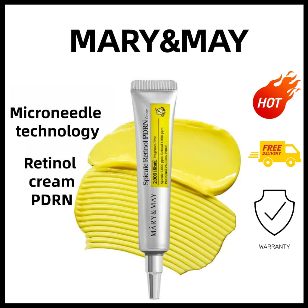 [Mary & May]Creme De Retinol Leve Ceramida PDRN De Colágeno-Adequado Para Todos Os Tipos De Pele-Sensível-15 G