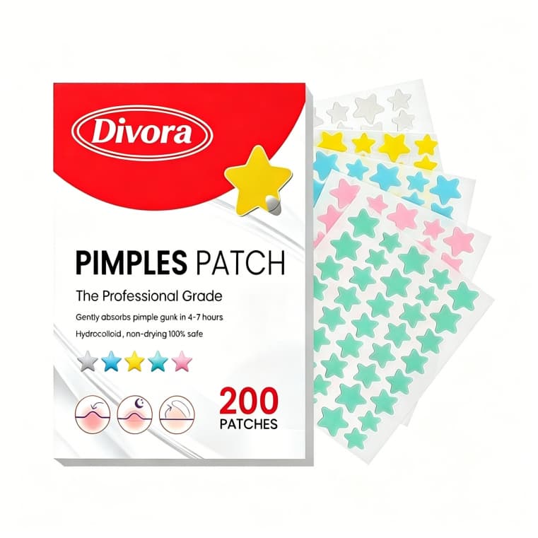 200pcs  Acne Patch Adesivo Para Espinha Pimple Patch Estrela Desbotar Hidrocoloide Acne Master Patch Adesivo