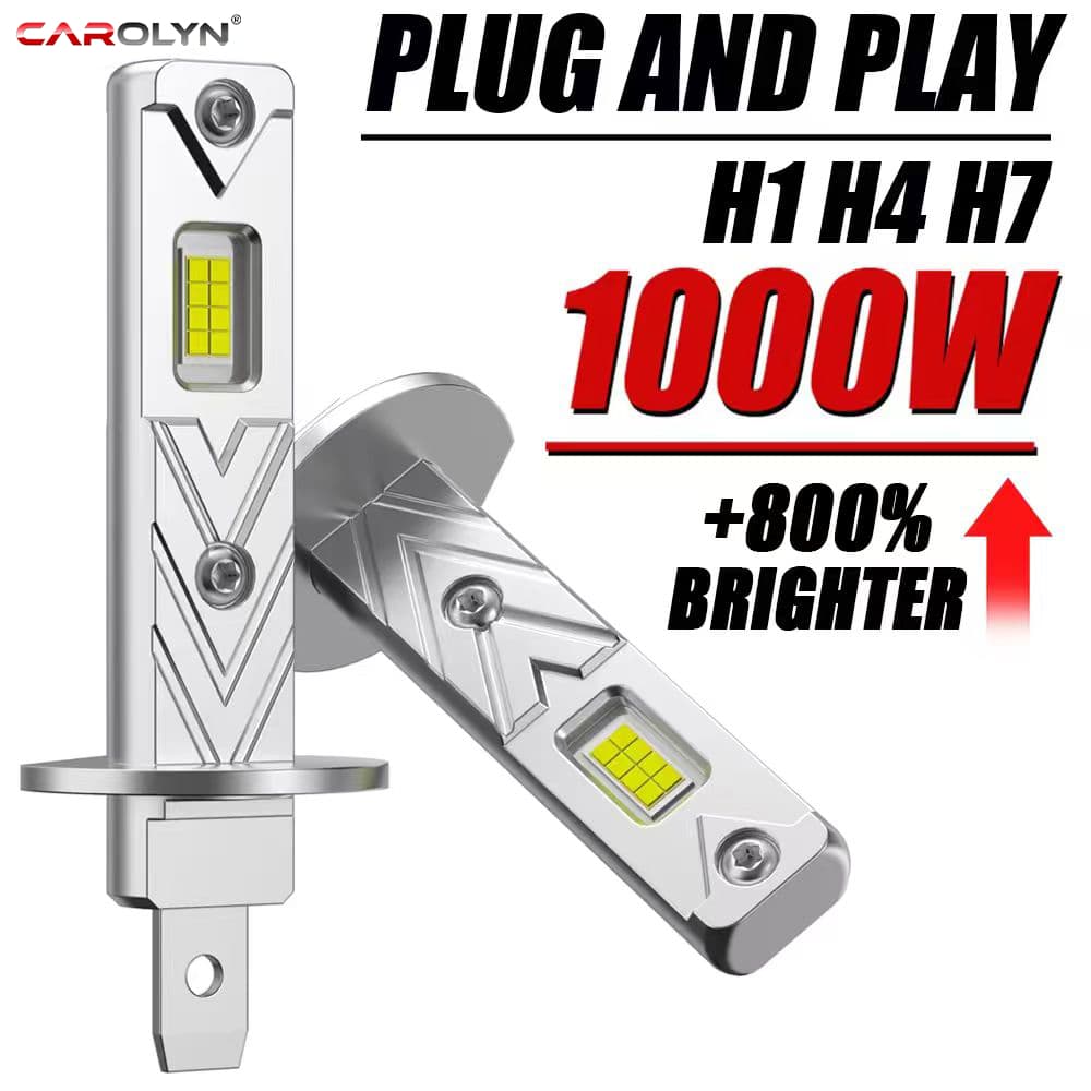 H1 H4 H7 Lâmpadas LED Para Farol CANBUS Luzes 1 : 1 Mini Lâmpada 9084 CSP Sem Fio De Nevoeiro Ventilador Carro Plug & Pl