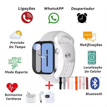 WATCH 9 PRO Brand New Smart WATCH Sports Mode Vários temas enviados de São Paulo
