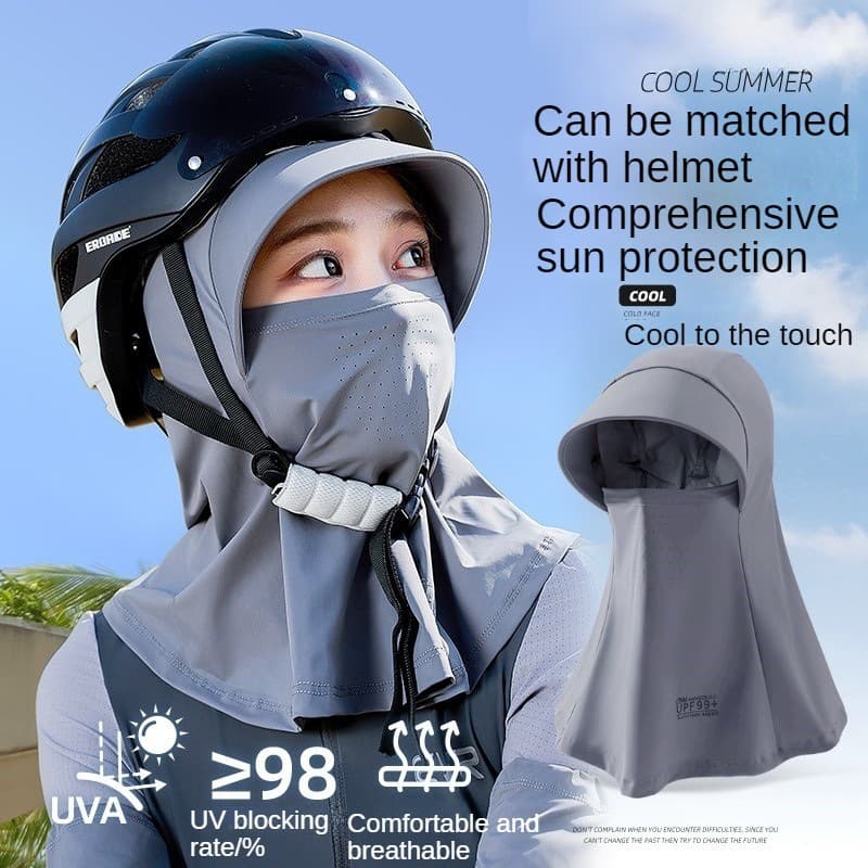 Chapéu De Sol Facial Completo Para Mulheres , Protetor Solar , Resistente A UV , Ciclismo Ao Ar Livre , Pescoço Máscara