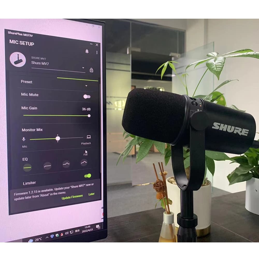 Microfone USB MV7 Para Gravação De Estúdio De podcasts De Transmissão De Jogos Ao Vivo