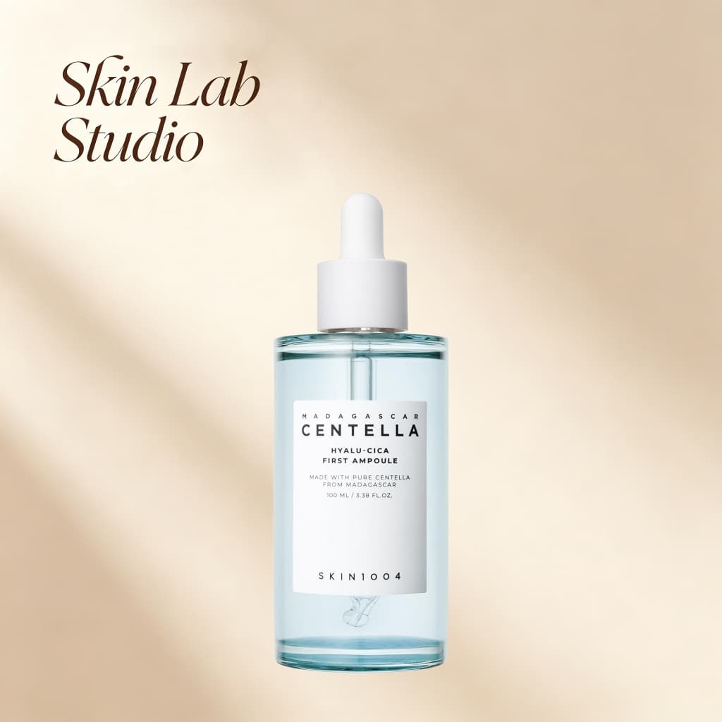 SKIN1004 Hyalu-Cica Primeira Ampola, Soro Facial Coreano com Ácido Hialurônico e Centella para Hidratação Profunda