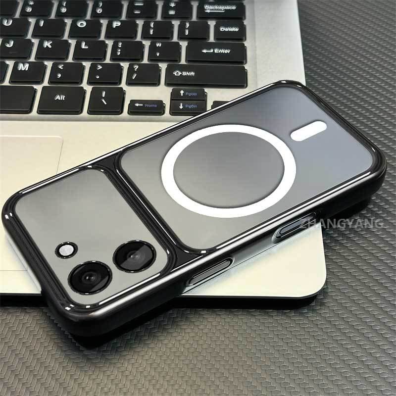 Capa Para POCO C71 C81 Pro Estética De Alta Qualidade silicone Transparente De Telefone TPU Macia Com Anel De Sucção Mag