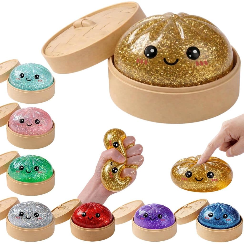 Glitter Dumpling Squishies Mystery Box Squeeze Toy Brinquedos Para Aliviar O Estresse