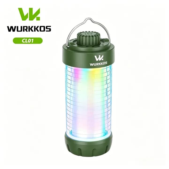 Lanterna De Acampamento Multifuncional Wurkkos CL01 360 ° RGB 9 Cores Dinâmica 21700 Bateria Ilumina Luz De Longa Duraçã