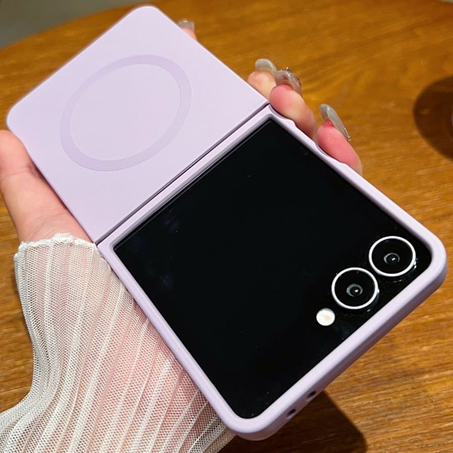 Para Capa De Telefone De Silicone Líquido Samsung Galaxy Z Flip 7 6 5 4 3