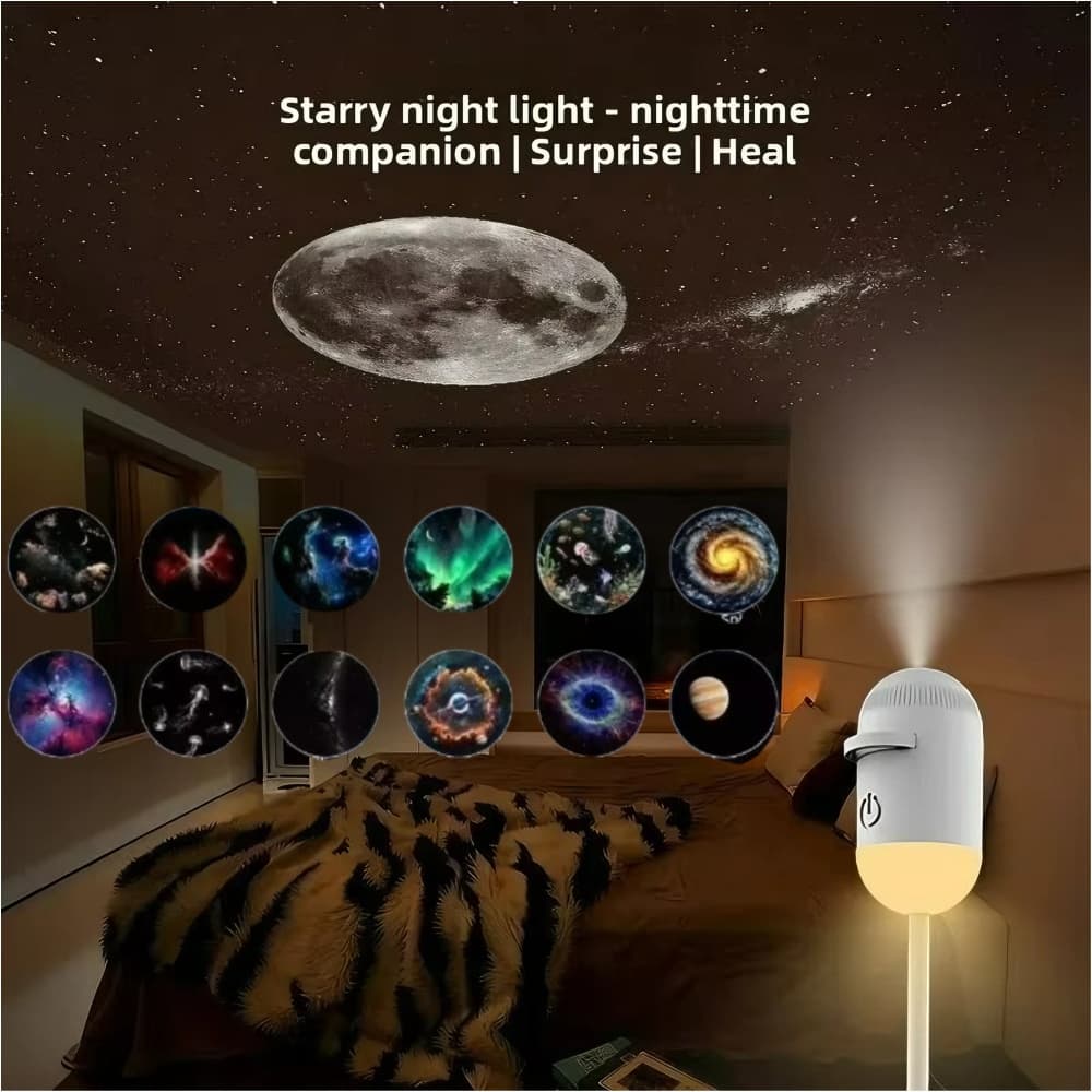 Mini Galaxy luz Projetor Romântico 12 Pattens Para Quarto Casal Para Quarto Dormir