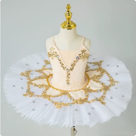 Meninas traje de balé pequeno cisne dança traje branco menina Pettiskirt ballet tutu saia desempenho traje
