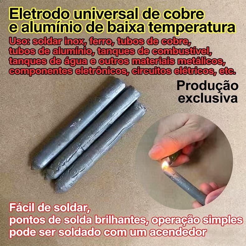 Haste de solda Universal mais leve, reparo de baixa temperatura, haste de soldagem, reparo sem ferramentas domésticas, f