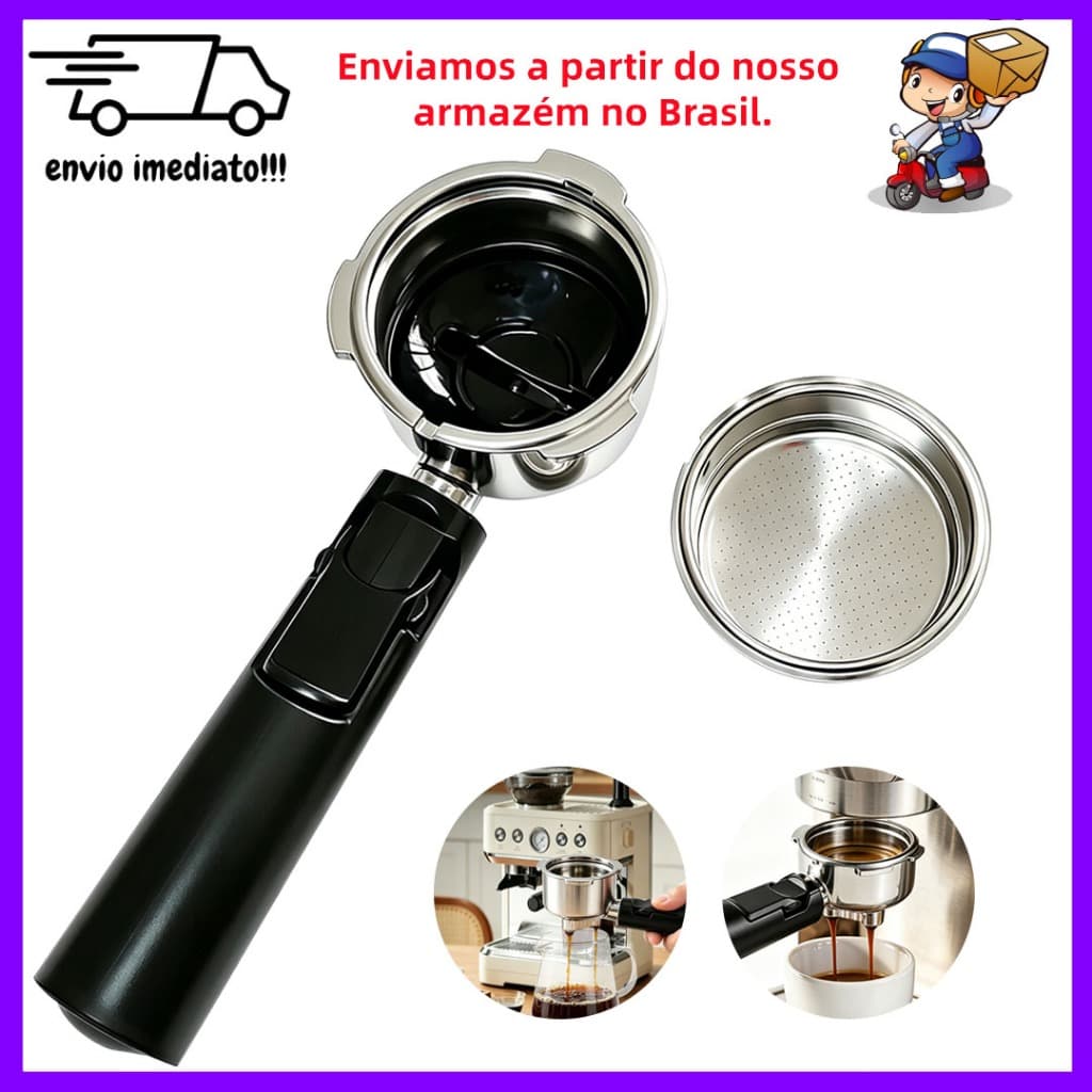 Adequado para máquina de café expresso Homix 51mm suporte de filtro inferior de 51mm